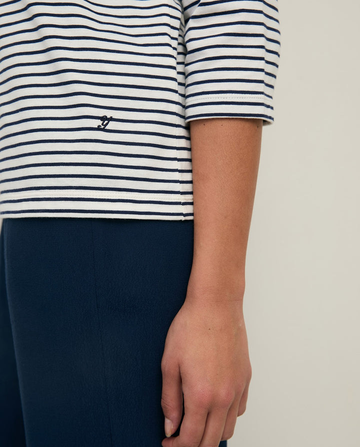 Yerse - Striped Boatneck T-shirt