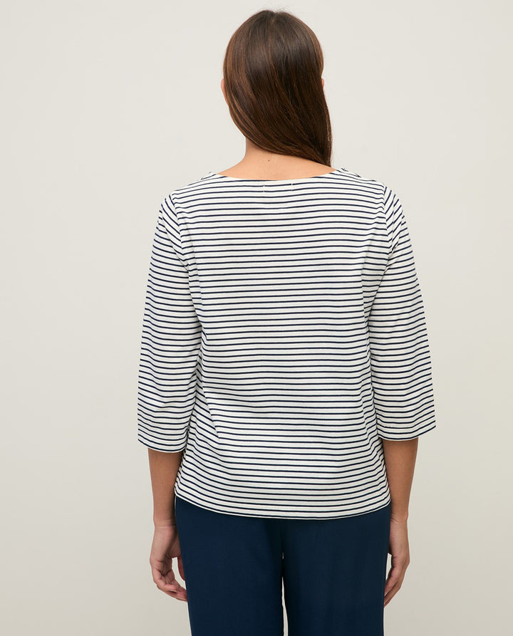 Yerse - Striped Boatneck T-shirt