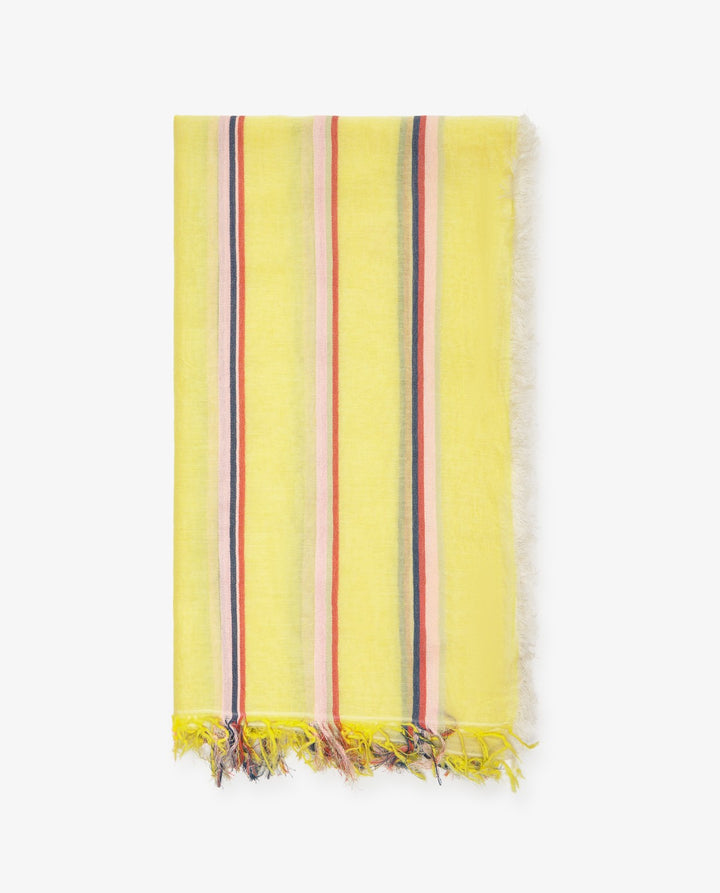 Yerse - Striped Cotton-modal Scarf