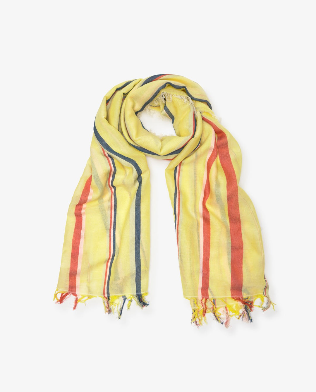Yerse - Striped Cotton-modal Scarf