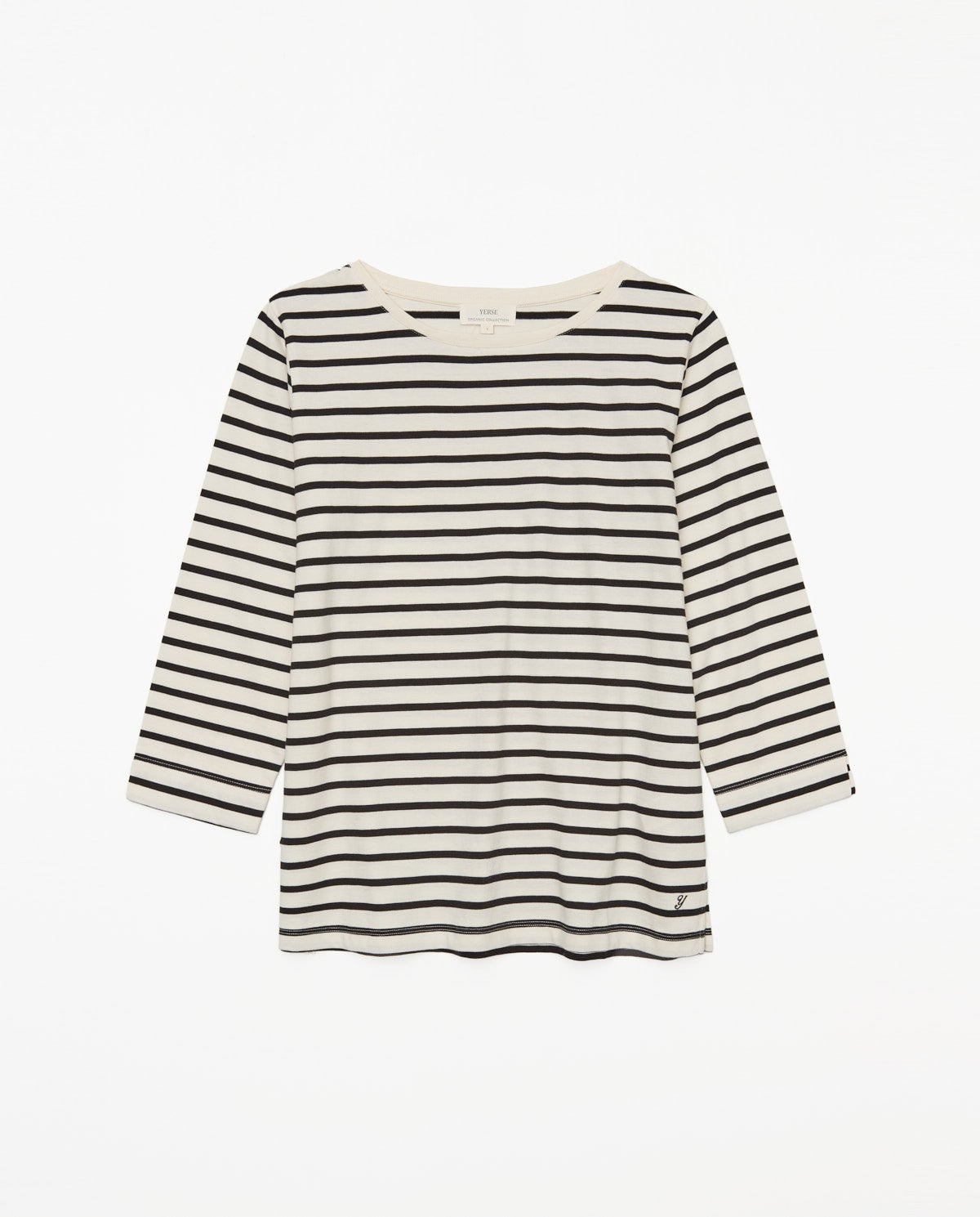 Yerse - Bateau-Neck Striped T-Shirt