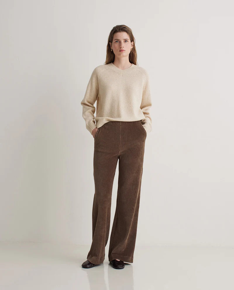 Yerse - Wide Cotton-Blend Corduroy Pants