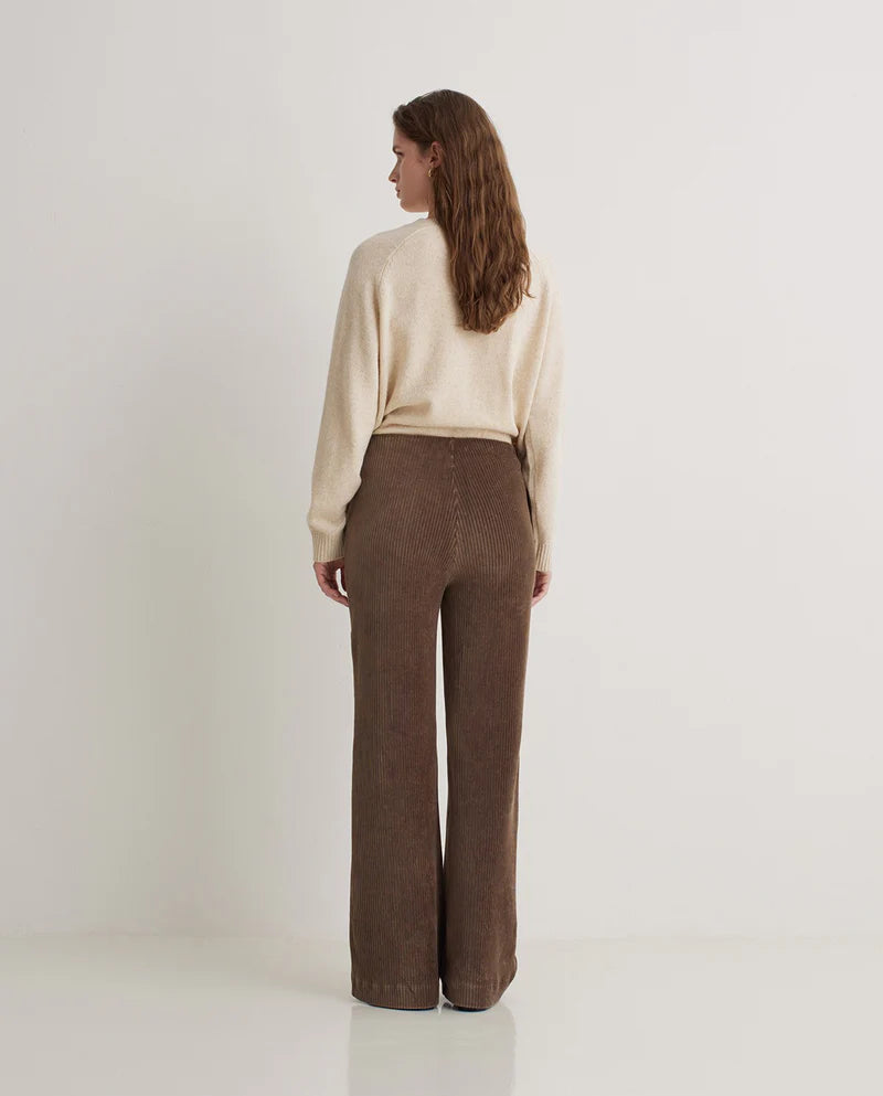 Yerse - Wide Cotton-Blend Corduroy Pants