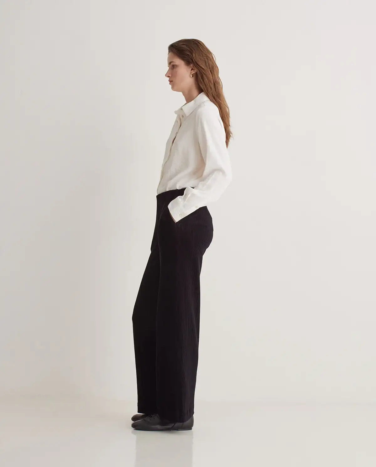 Yerse - Wide Cotton-Blend Corduroy Pants