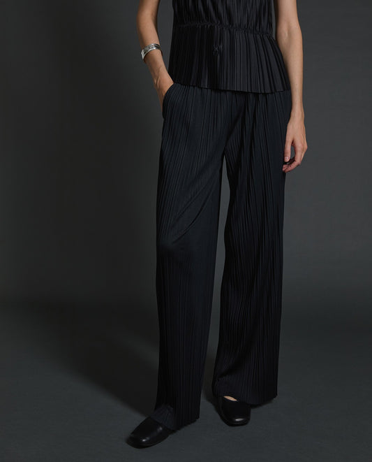 Yerse - Wide Leg Pleated Pants