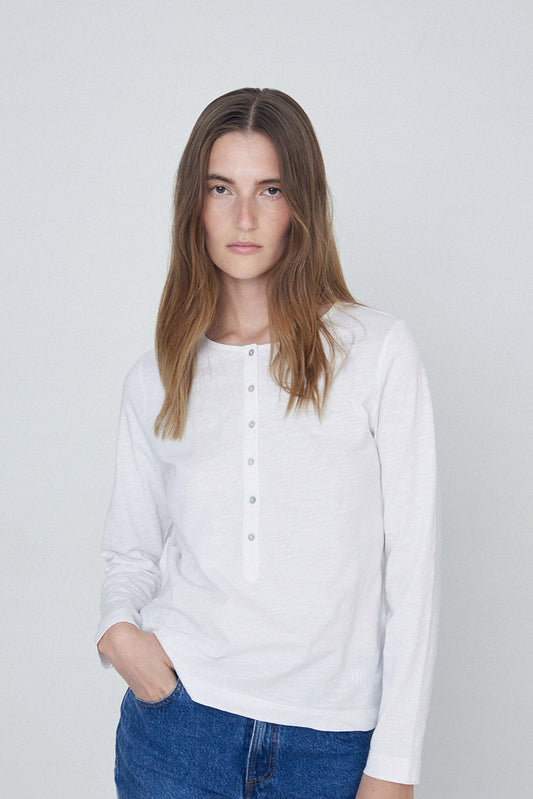 Yerse Long Sleeve T-Shirt with Poppers