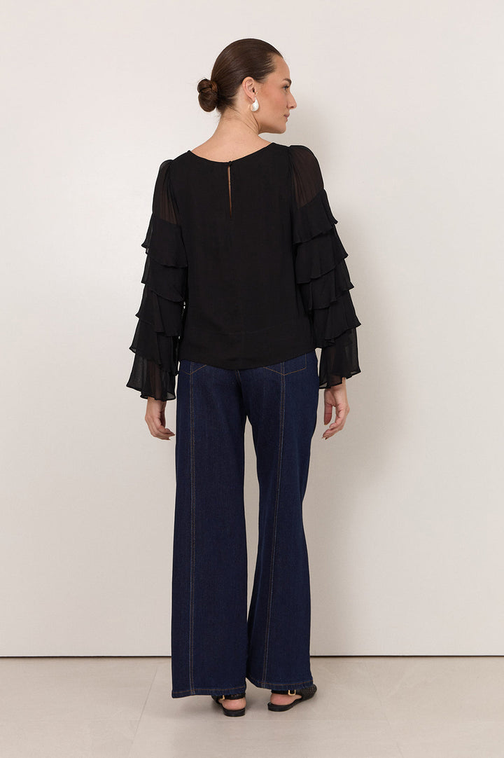 adorne - Brydie Ruffle Sleeve Top