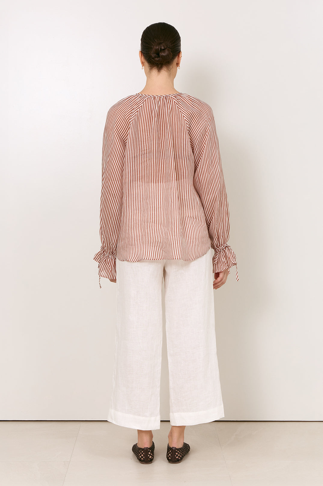 adorne - Freya Ramie Stripe Top