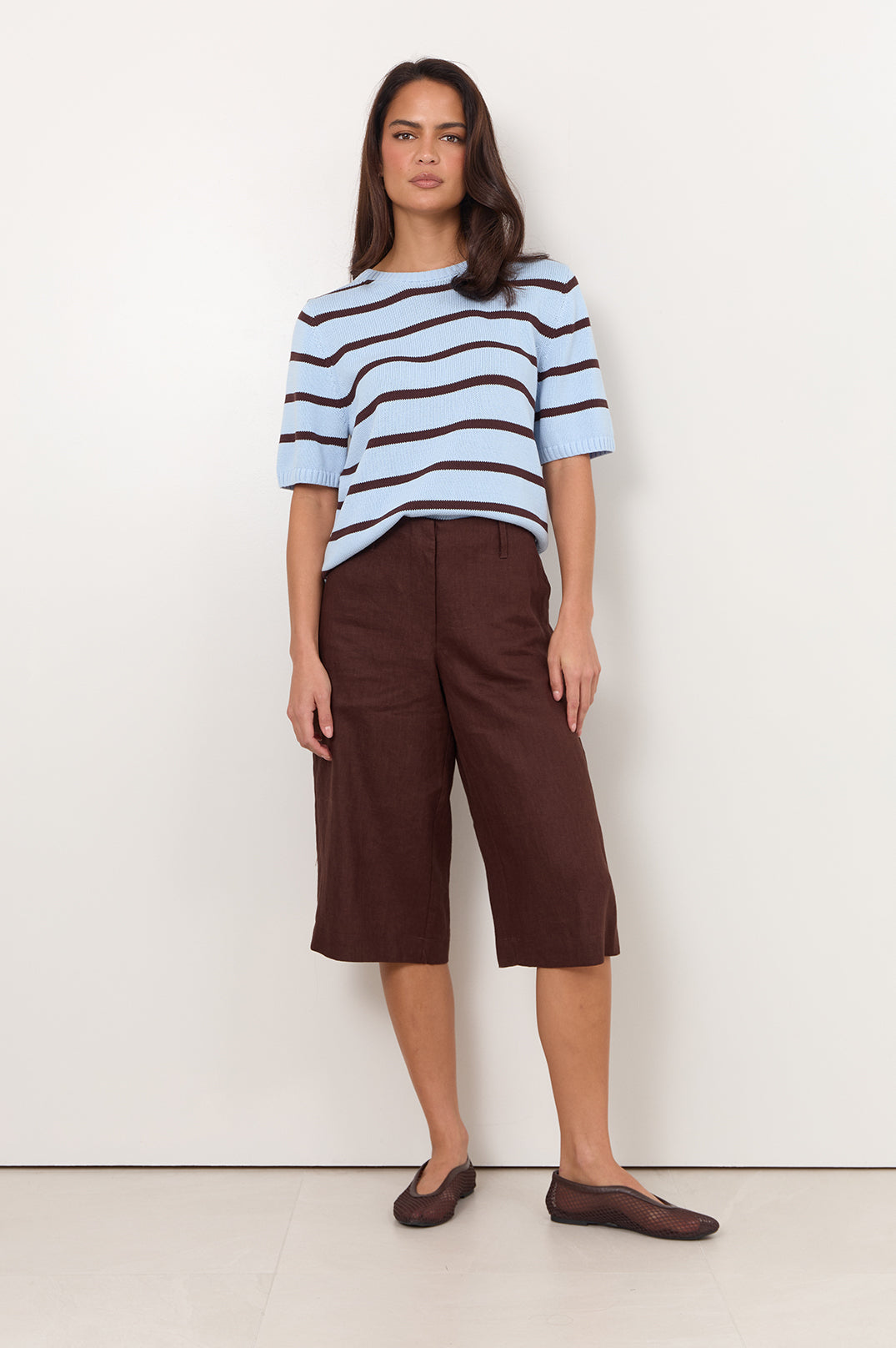 adorne - Kai Stripe Knit Top