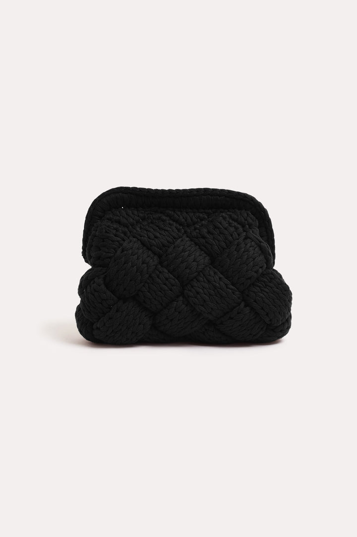 adorne - Kita Knitted Plait Clutch
