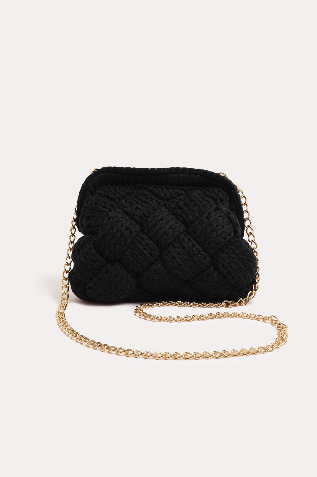 adorne - Kita Knitted Plait Clutch