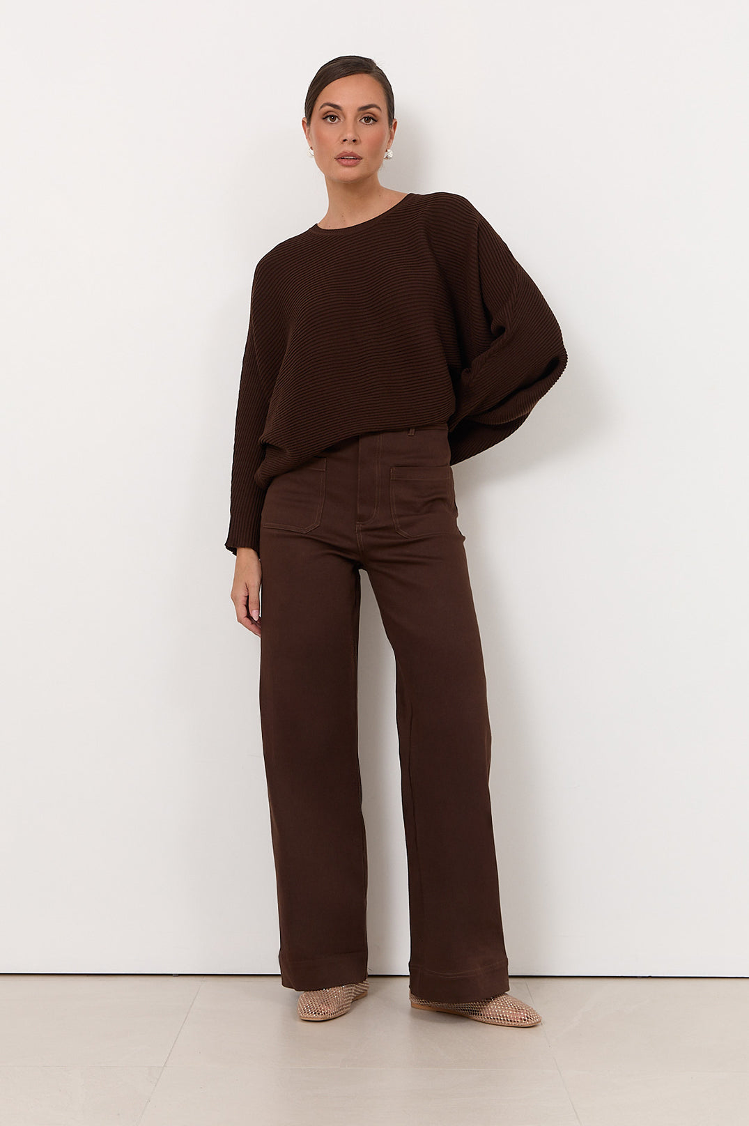 adorne - Lucy Patch Pocket Denim Pant