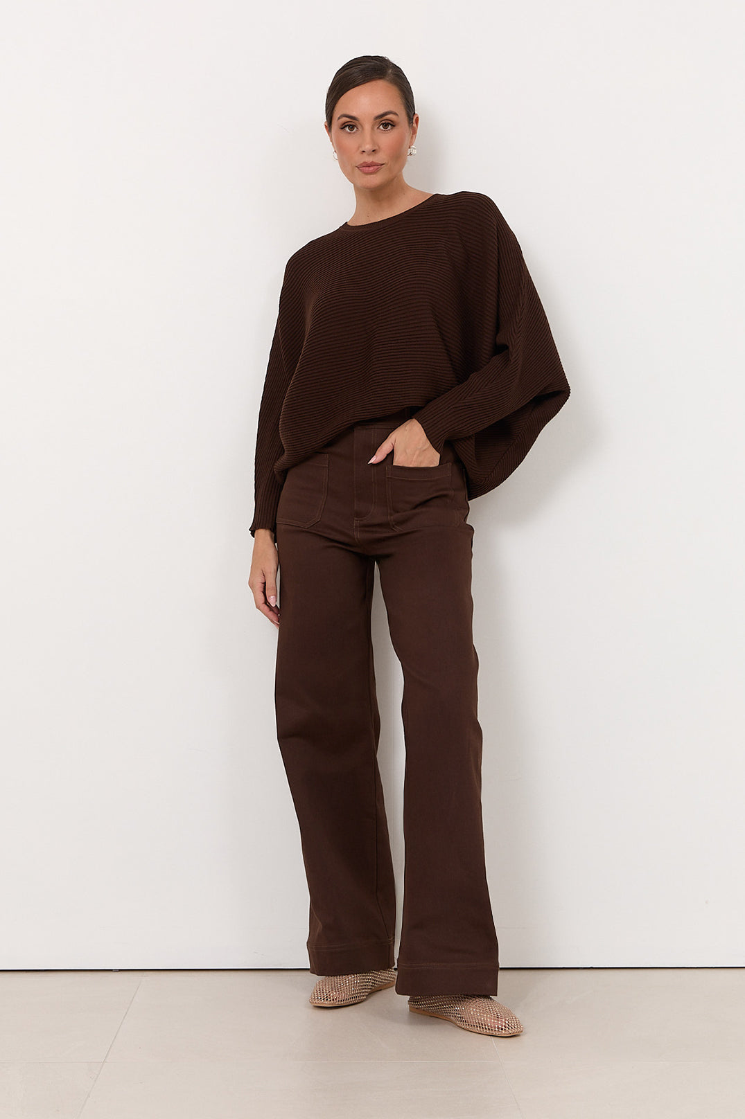 adorne - Lucy Patch Pocket Denim Pant