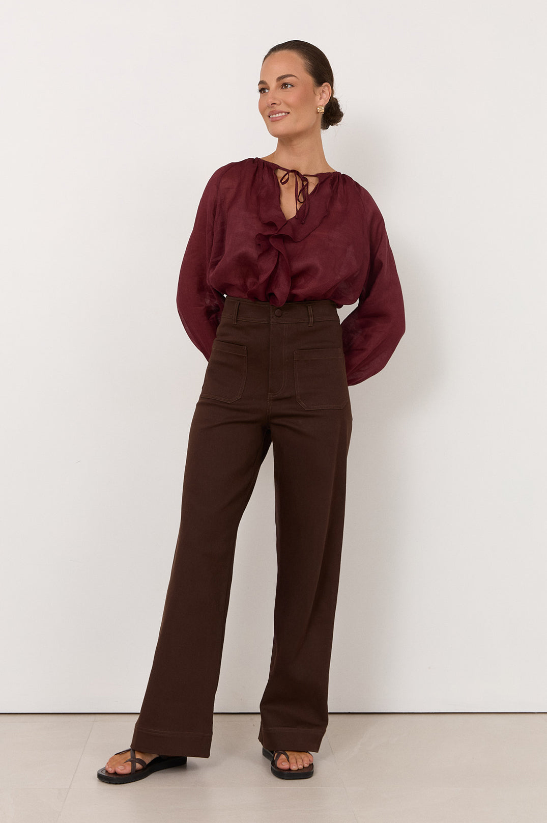 adorne - Lucy Patch Pocket Denim Pant