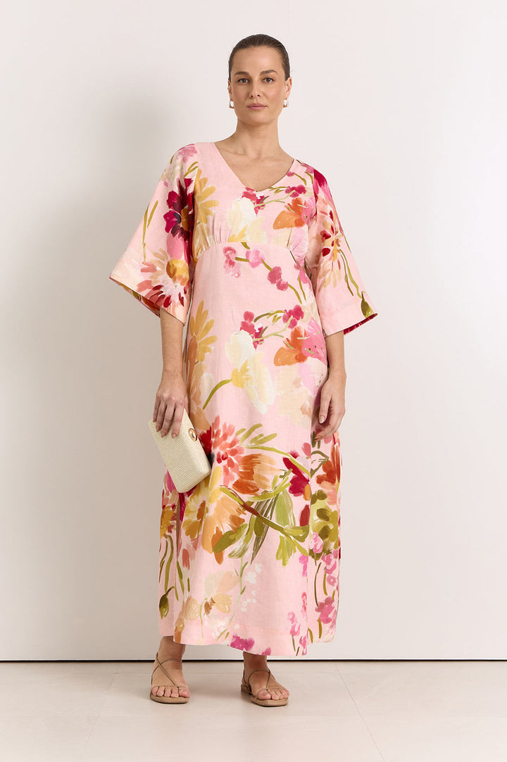 adorne - Odette Linen Midi Dress