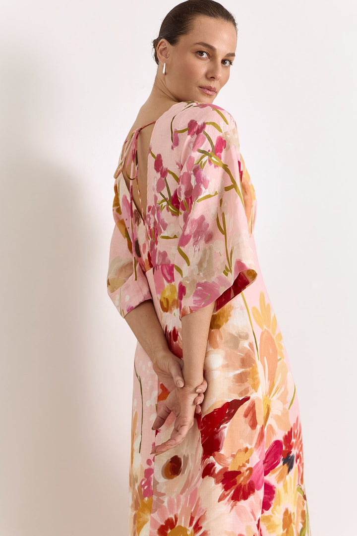 adorne - Odette Linen Midi Dress