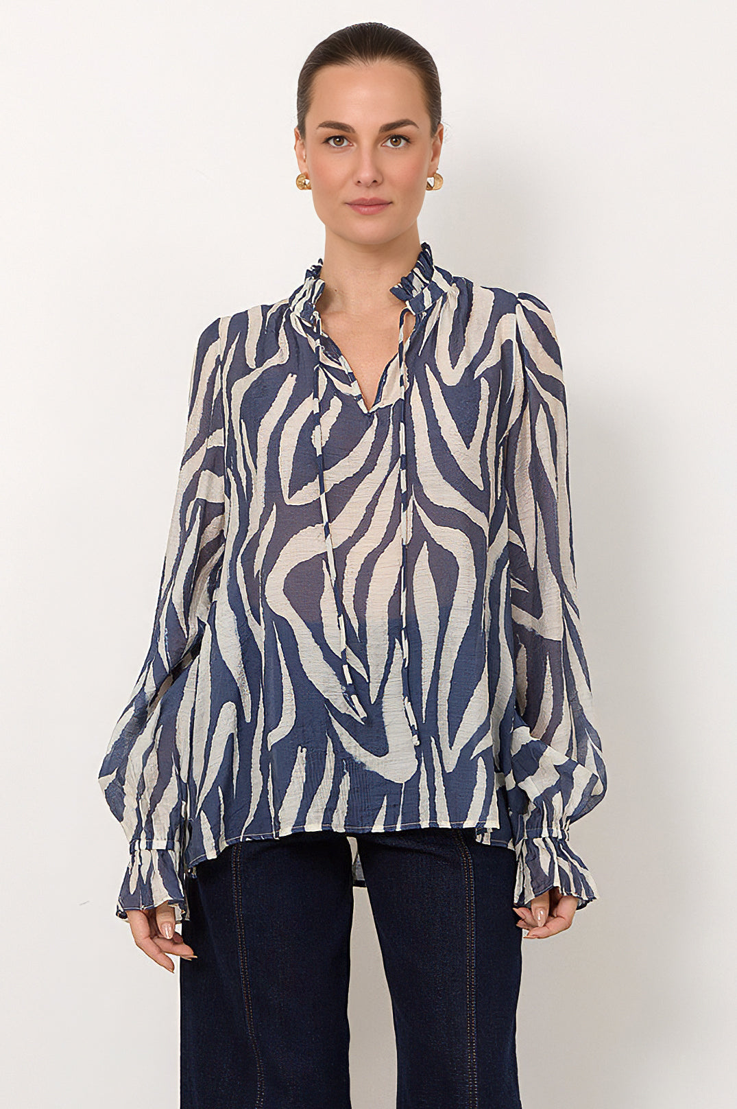 adorne - Sandra Long Sleeve Blouse