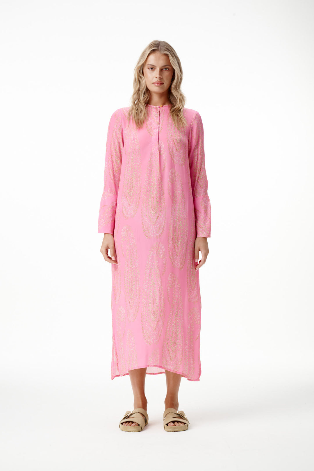 oneseason - Long Daisy Cotton Dress Grand Paisley