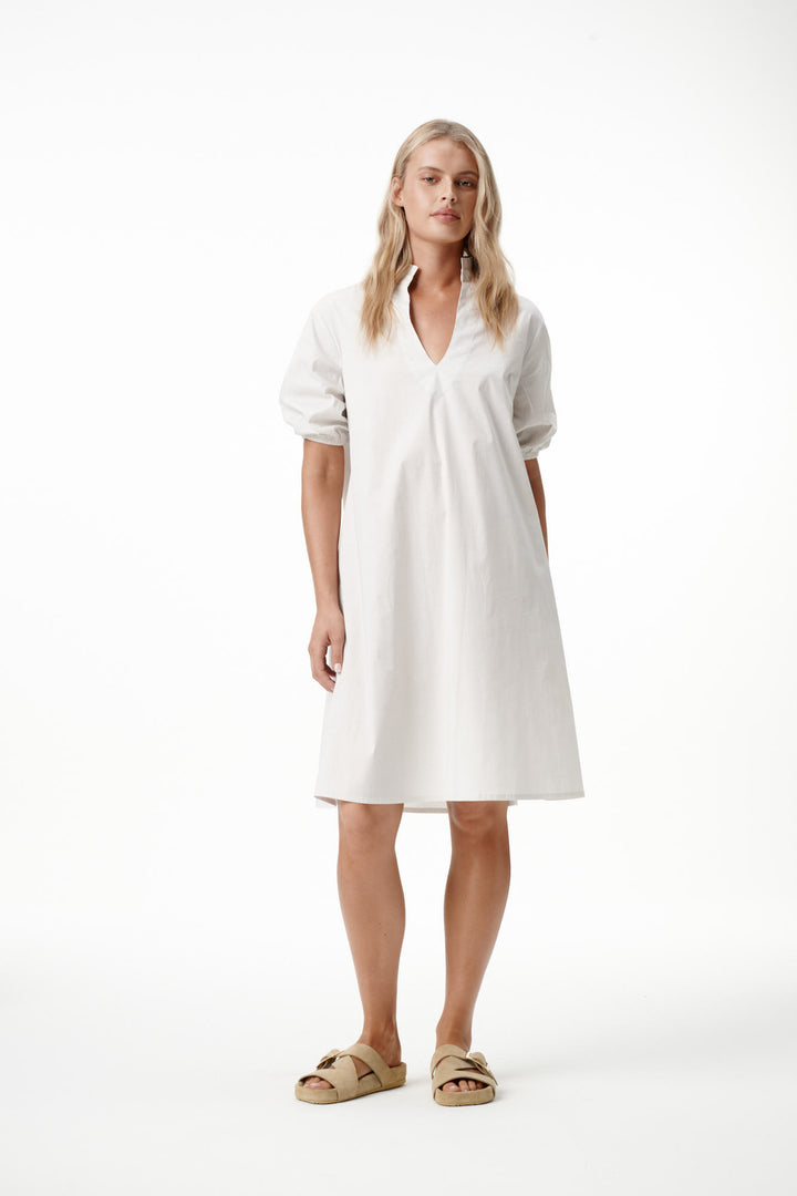 oneseason - Middy Grace Plain Cotton Luxe Dress