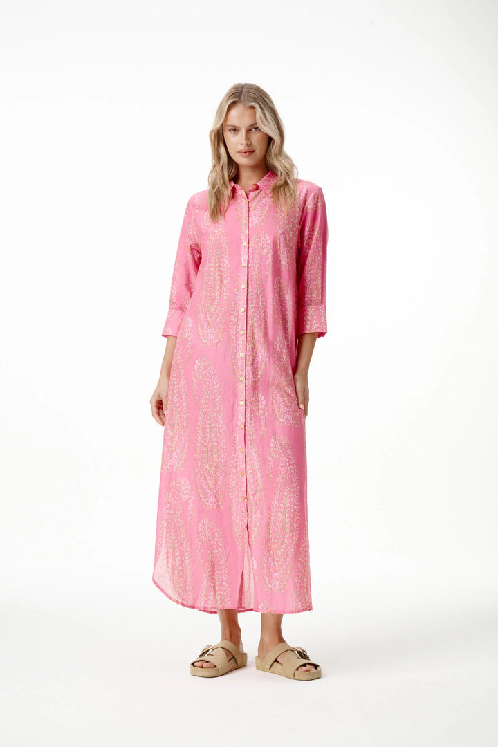 oneseason - Long Daisy Cotton Dress Grand Paisley