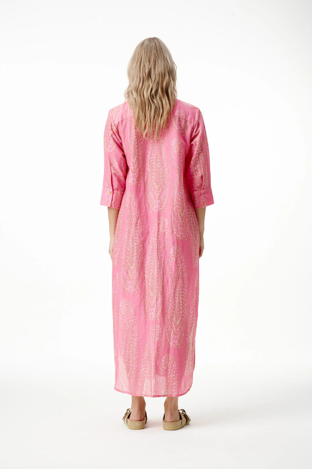 oneseason - Long Daisy Cotton Dress Grand Paisley