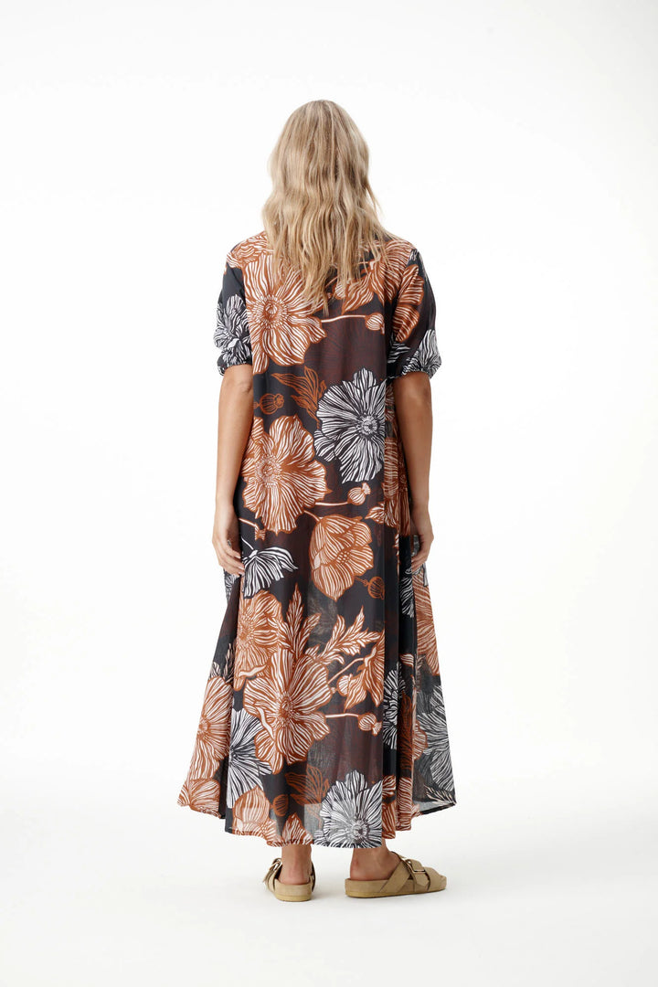 oneseason - Long Grace Dress Desert Poppy