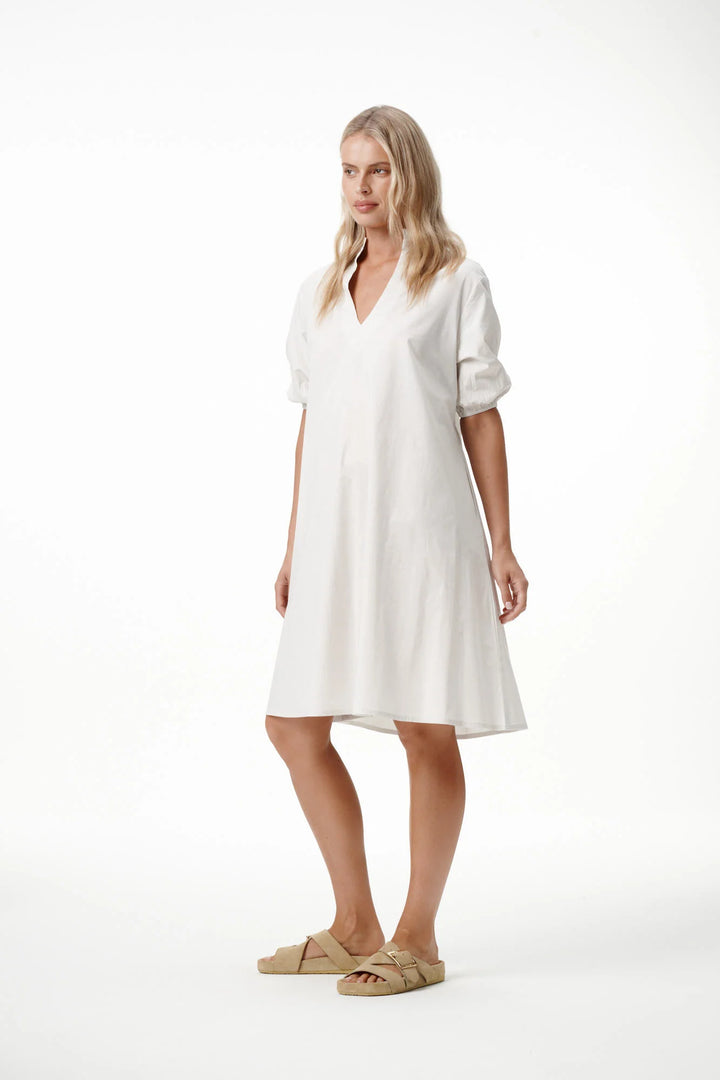 oneseason - Middy Grace Plain Cotton Luxe Dress