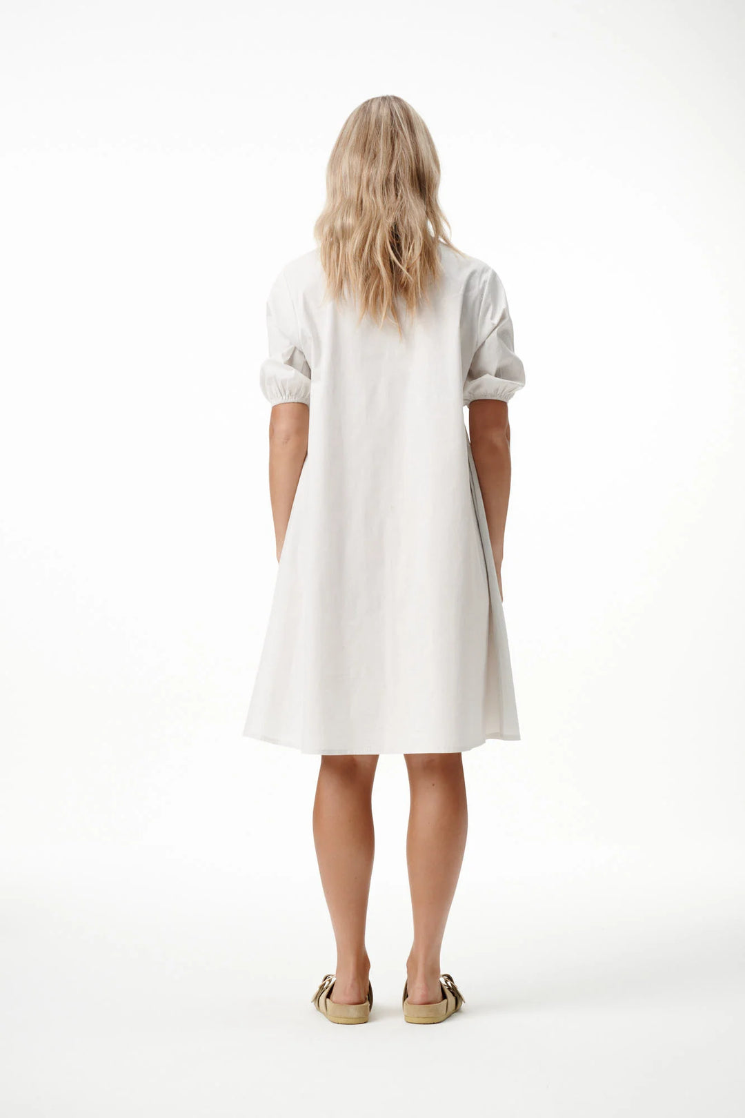 oneseason - Middy Grace Plain Cotton Luxe Dress