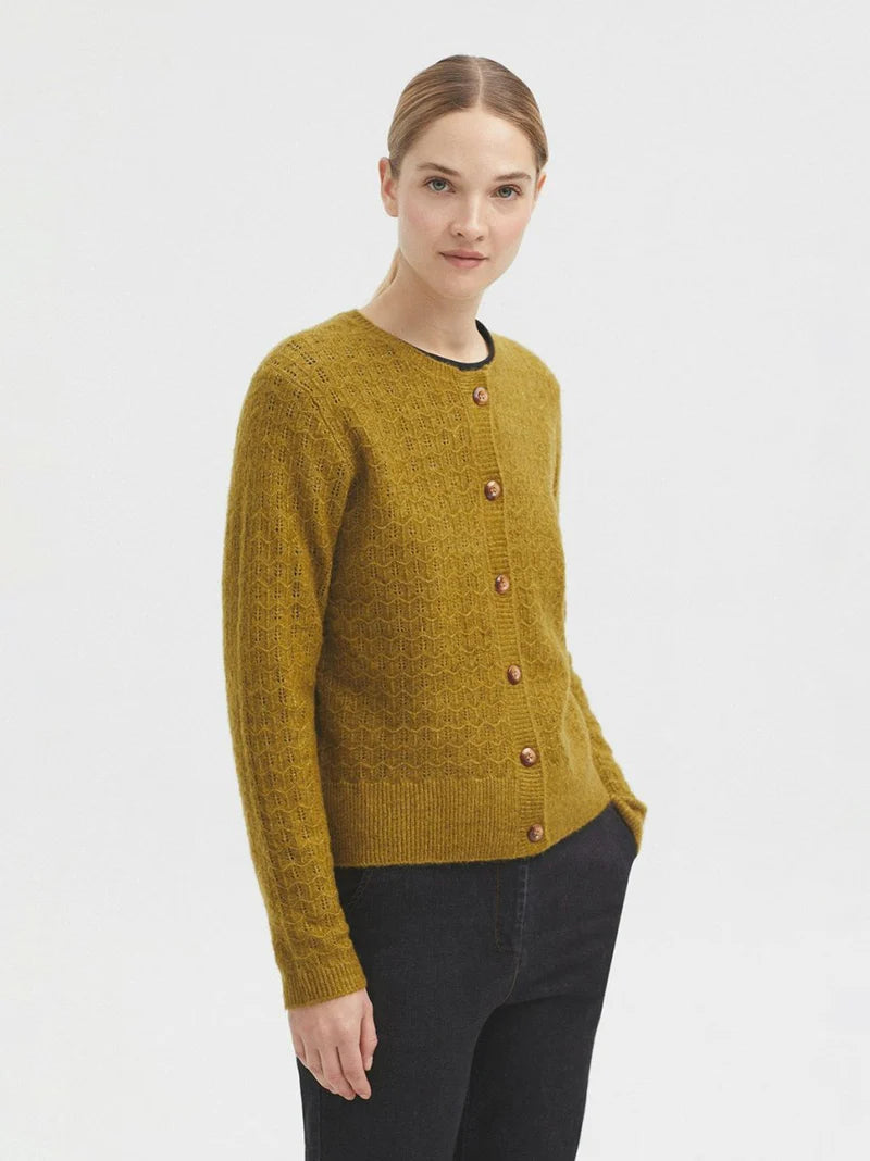 Nice Things Paloma - Openwork Cashmere Cardigan