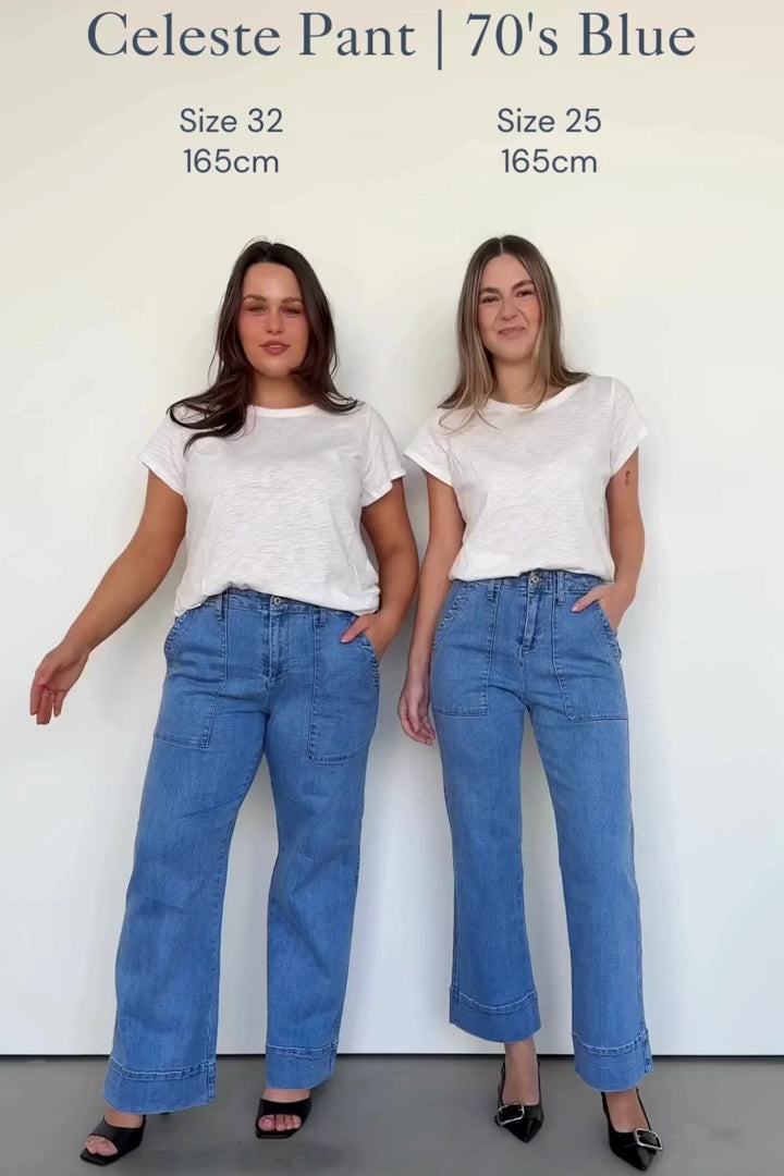 Kireina - Celeste Pant 70s Blue