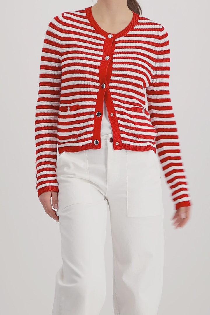 Monari - Striped Cardigan