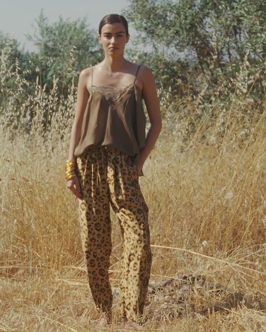 Mes Demoiselles - Lorene Leopard Print Pants