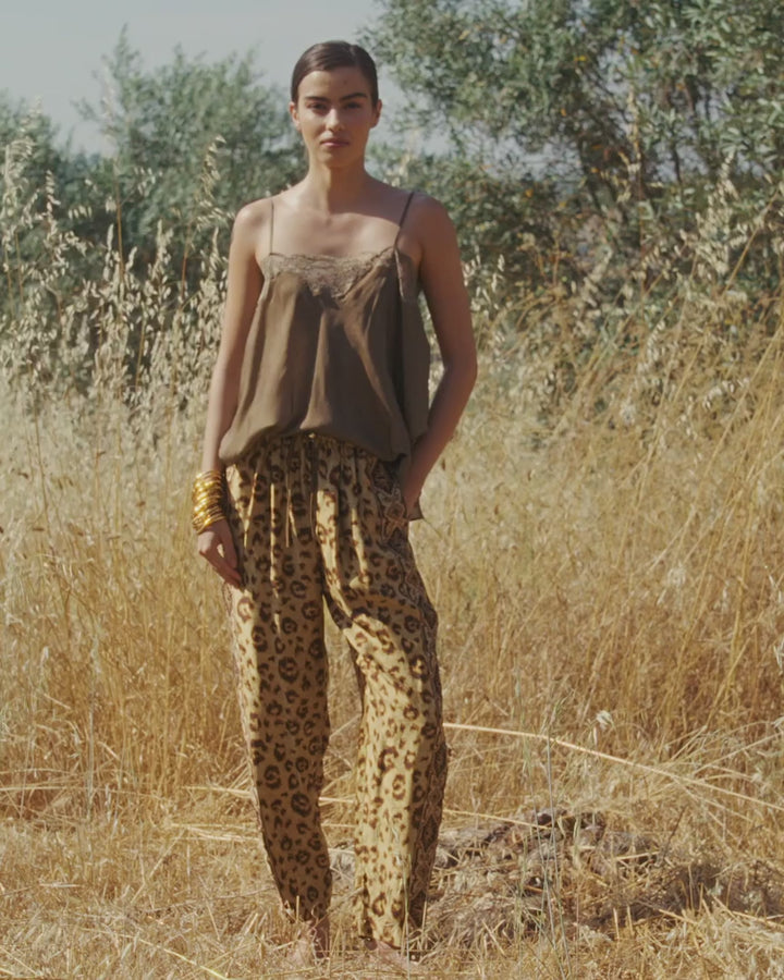Mes Demoiselles - Lorene Leopard Print Pants