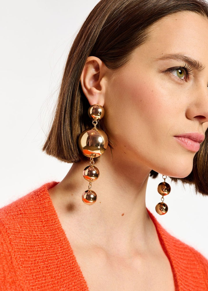 Essentiel Antwerp - Gold-Tone Sphere Earrings
