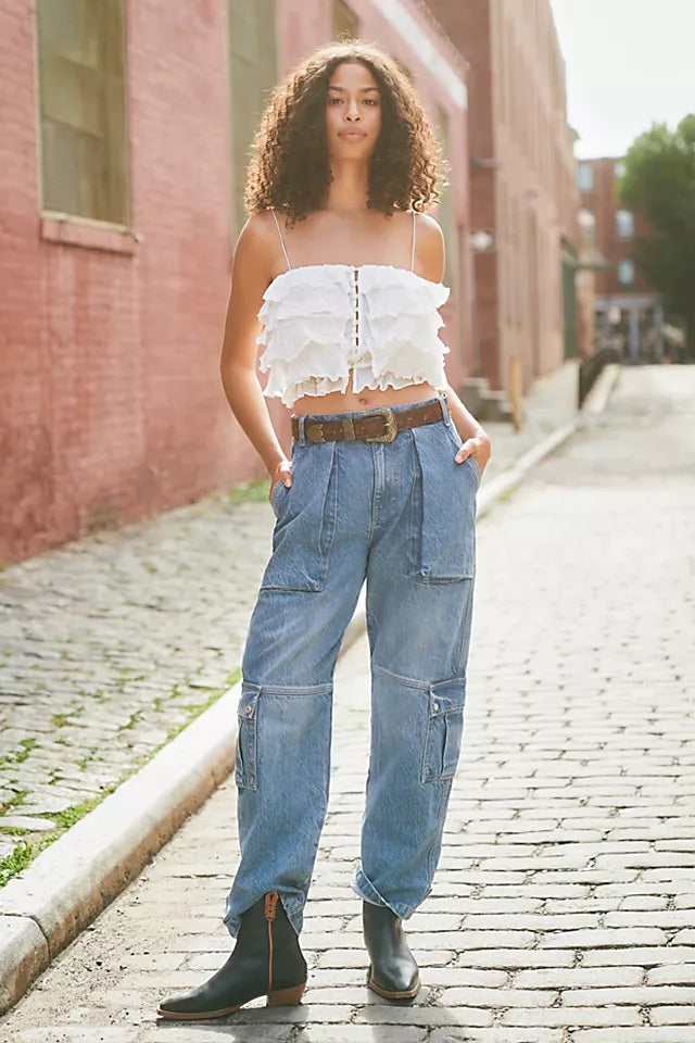 Free people outlet wide leg jeans