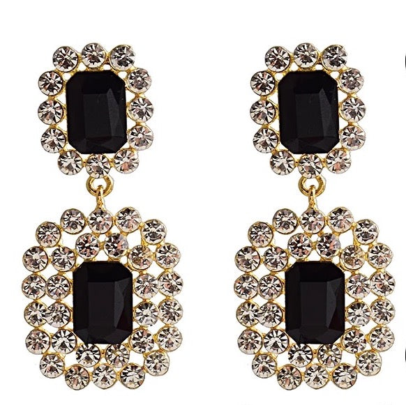 Mé The Label - Black Jewel Earrings
